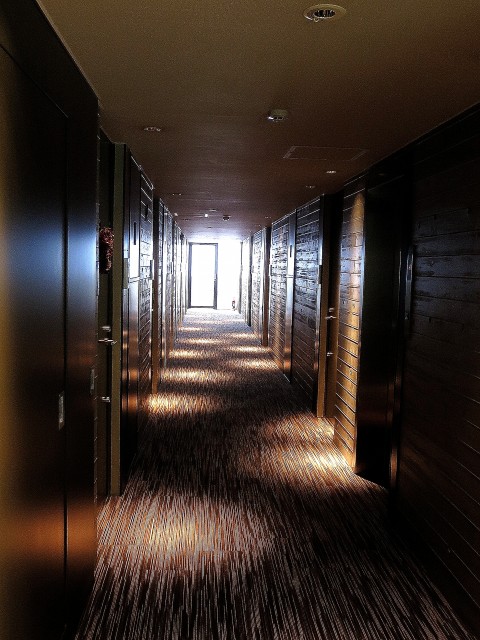 グラントレゾール広尾　シックな内廊下