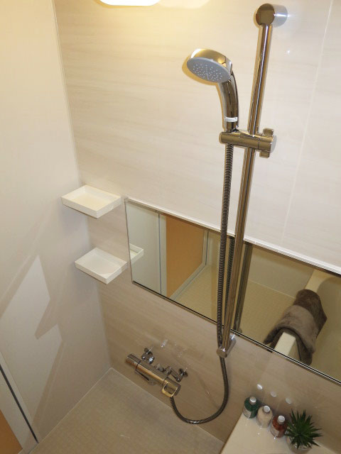 ニックハイム中目黒　浴室換気乾燥機が設置されたバスルーム