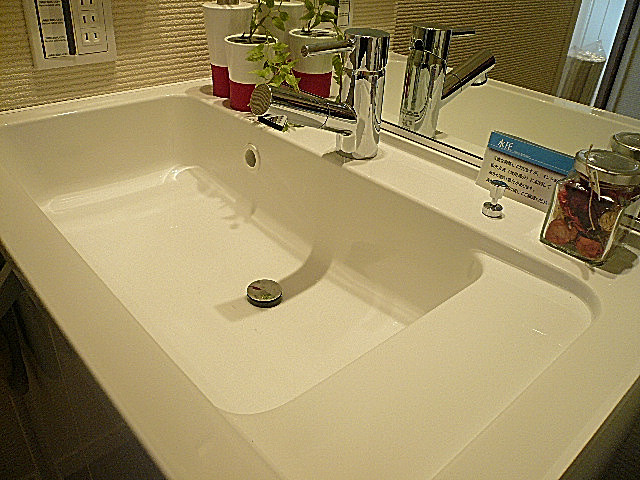 スタイシッリュな洗面ボウルです。