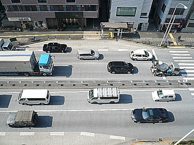 ニックハイム中目黒　8階から見下ろす景色