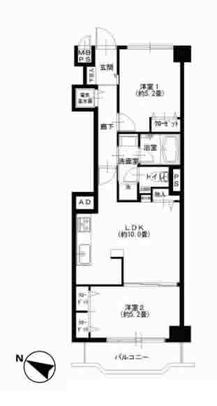 ニックハイム中目黒　間取り