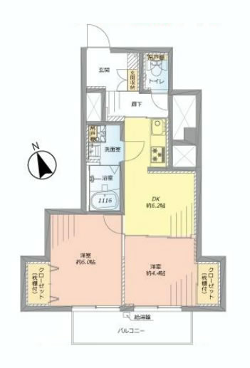 東中野マンション　間取り図