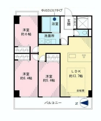 メゾンドール本郷　間取り