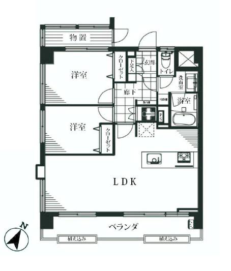 大富外苑コープ　間取り