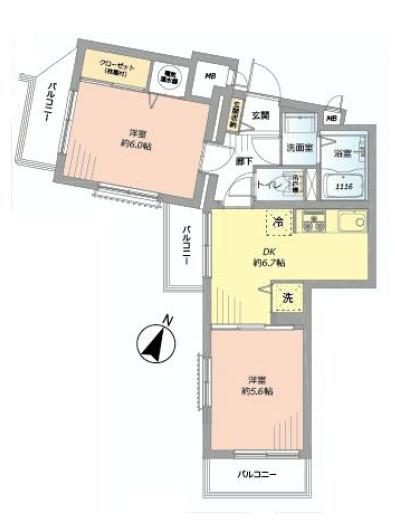 ルミネ明大前　間取り