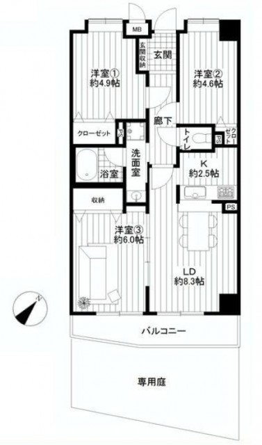 セザール大崎広小路　間取り