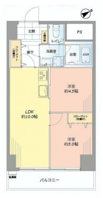 ライオンズマンション西五反田　間取り