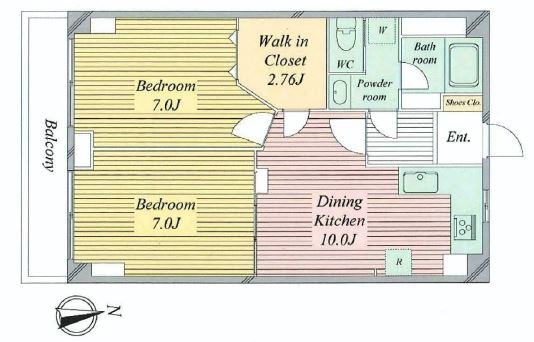 松涛マンション　間取図