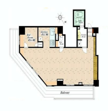 セントラルレジデンス新宿シティタワー　間取り