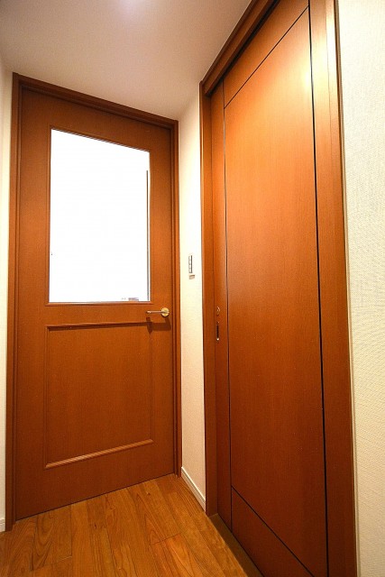 クレストフォルム蒲田　リビングとサニタリーのドア