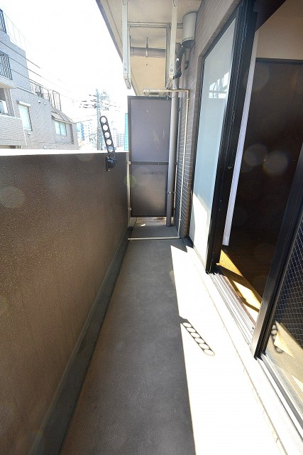 南東向きのバルコニー