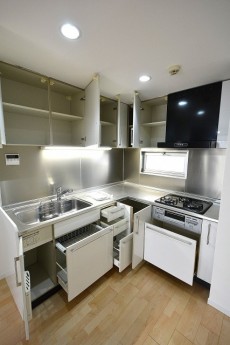 松涛マンション　Ｌ字キッチン