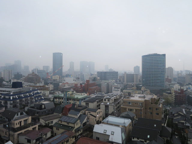 南西向きの窓からの眺望