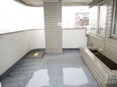 北西向きのバルコニー