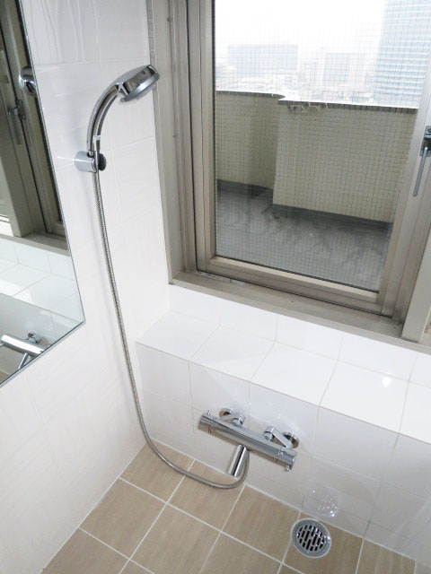 ガラス貼りのバスルーム　絶景です！