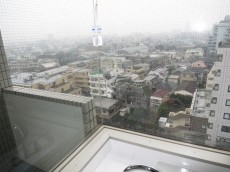 ガラス貼りのバスルーム　絶景です！