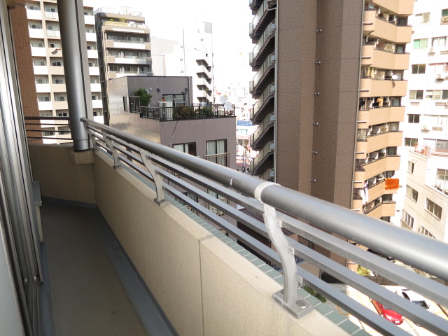 L字型のバルコニー