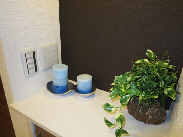 第23宮庭マンション　リビングのカウンターコーナー