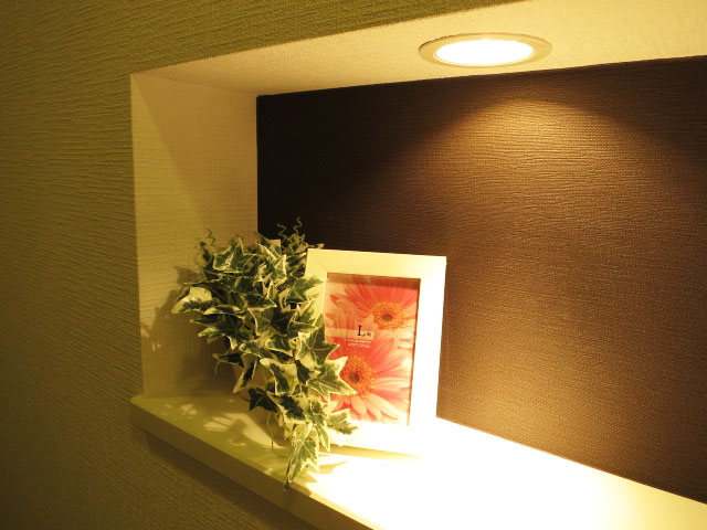 第23宮庭マンション　廊下部分のニッチスペース