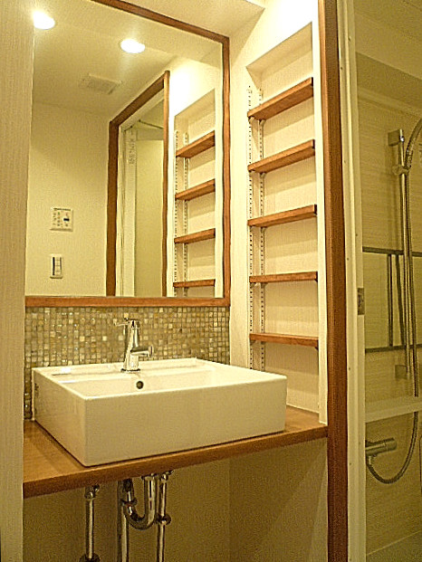 スタイリッシュな洗面化粧台