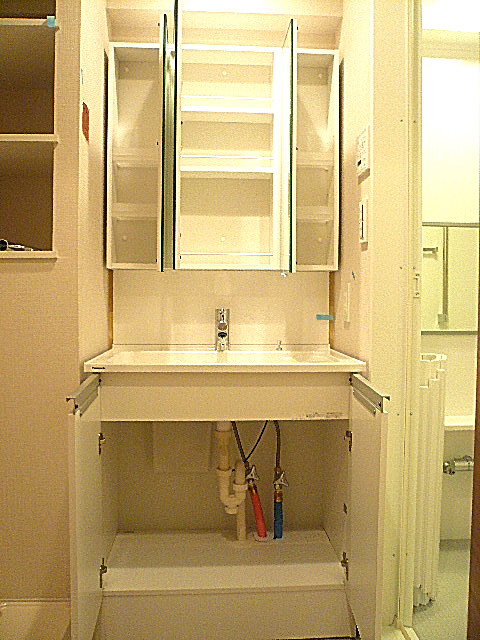 洗面化粧台　収納