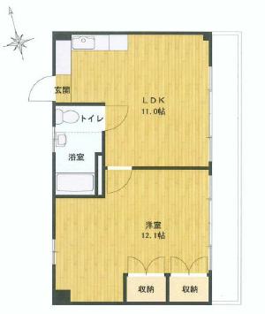 六本木グランドール　間取り