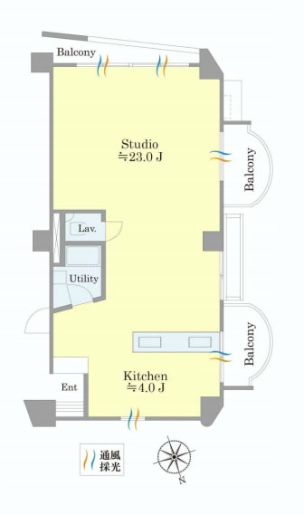 セントラル第二青山　間取り