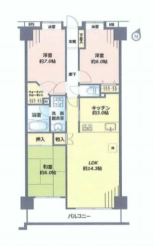 サンクレイドル・レヴィール池袋　間取り