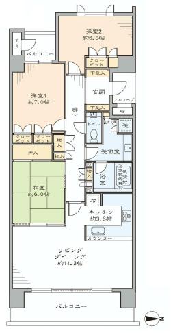 深沢ハウス　間取り204