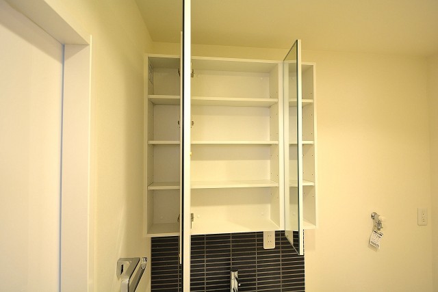 南青山グリーンヒルハウス　洗面台3面鏡裏