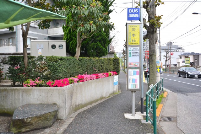 砧スカイハイツ　バス停2