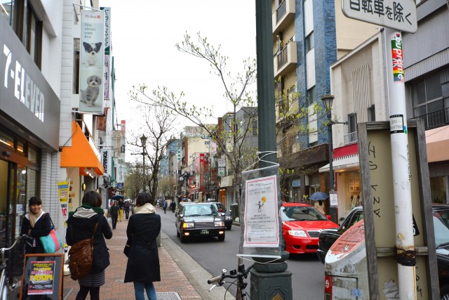 サンセール広尾　広尾散歩通り全景