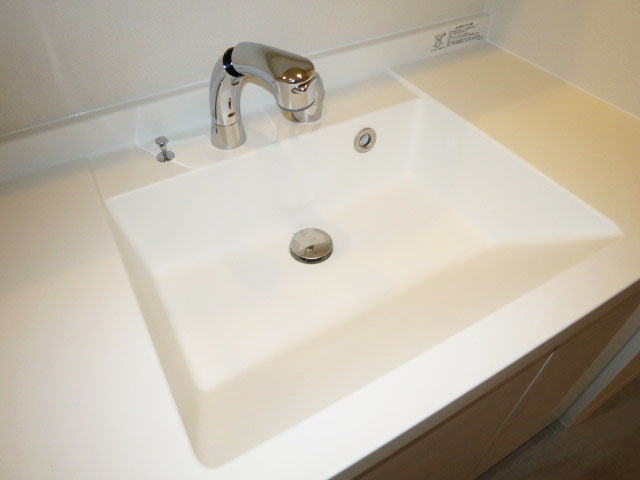 広々とした洗面化粧台