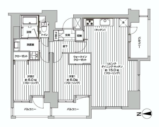ルネ御苑プラザ　間取り