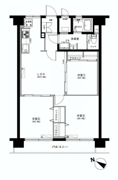 戸山ハイツ　間取り