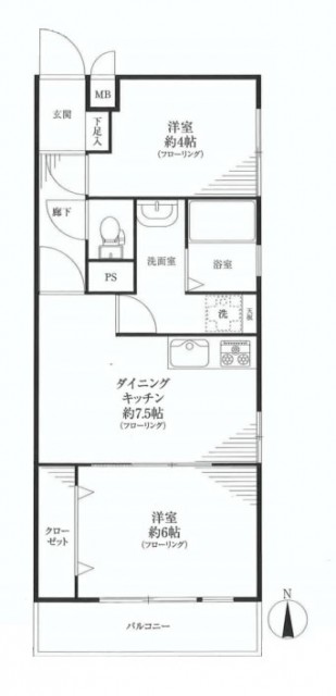 パシフィックワコーマンション　間取り