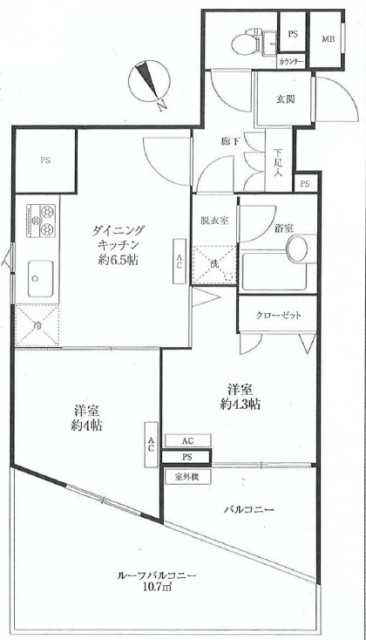 ルピナス麻布シティフォルム　間取り図