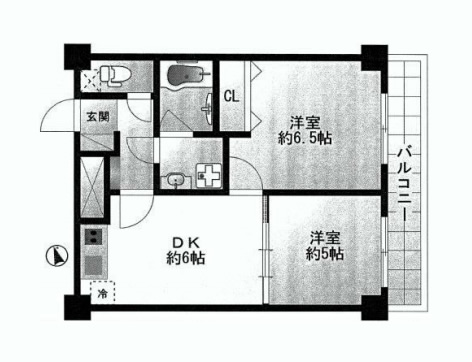 グローリア初穂新宿Ⅲ　間取り