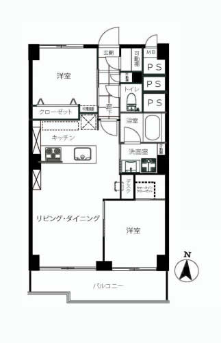 柏木ローズマンション　間取り