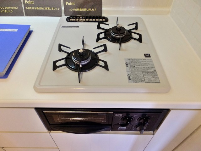 L-Flat新富町　キッチンコンロ