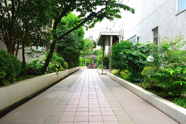 経堂スカイマンション　アプローチ