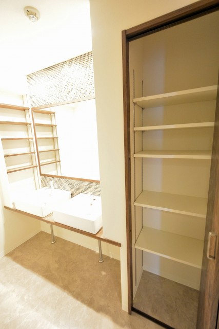 戸越パレス　サニタリールーム収納