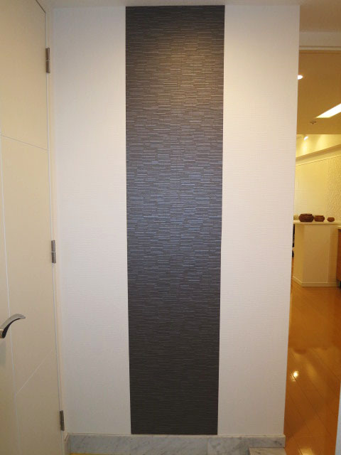 玄関にあしらわれたエコカラット