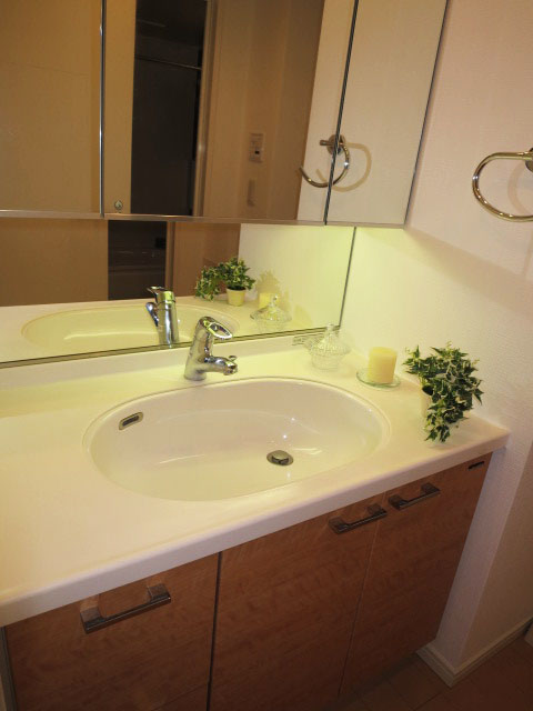 ゆったりサイズの洗面化粧台