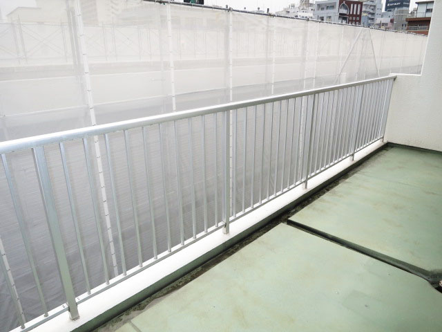 南向きのバルコニー