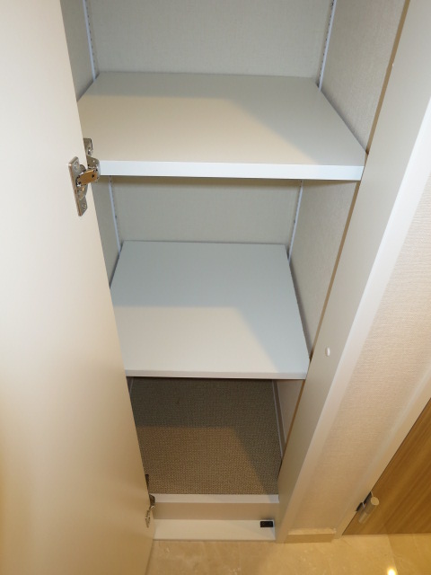 柏木ローズマンション 廊下には物入れが設置されています