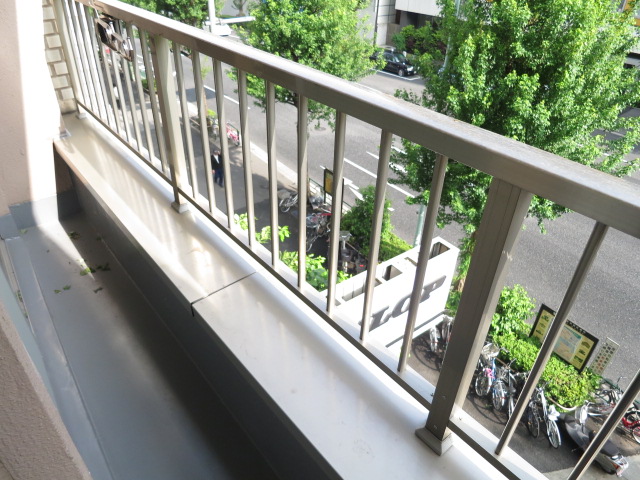 南向きのバルコニー