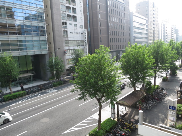 南向きのバルコニー