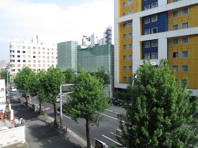 南向きのバルコニー