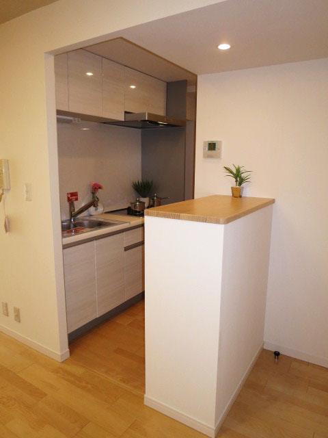 常磐松サマリヤマンション　機能的なシステムキッチン